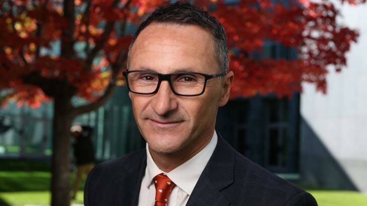 Moderate: Greens leader Richard Di Natale. Photo: Andrew Meares