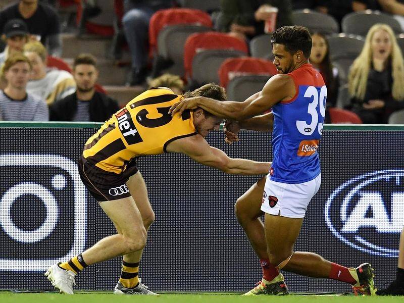 Melbourne's Neville Jetta has been cleared of eye-gouging in the AFLX grand final against Hawthorn.