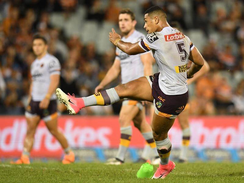 The boot of Brisbane's Jamayne Isaako made the difference against Wests Tigers in their NRL clash.