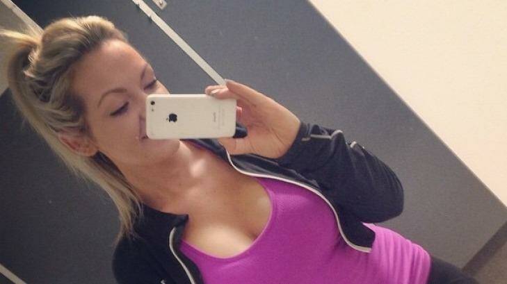 Amy Rickhuss went into cardiac arrest during a breast enlargement operation. Photo: Supplied