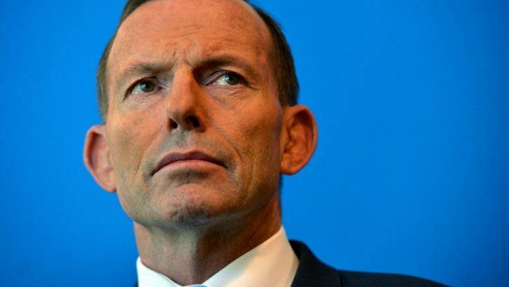 Tony Abbott said people had grounds to be angry that a court had overturned approval for the mine. Photo: Joe Armao