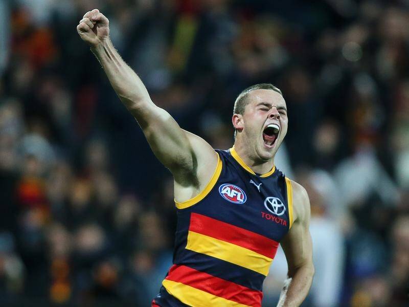 Injured Adelaide AFL player Brad Crouch will be out of action for up to eight weeks for the Crows.