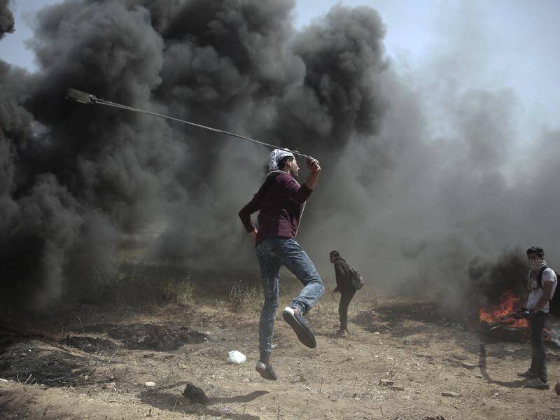 Palestinians have held another big protest at the Israeli border, with the death toll rising to 29.