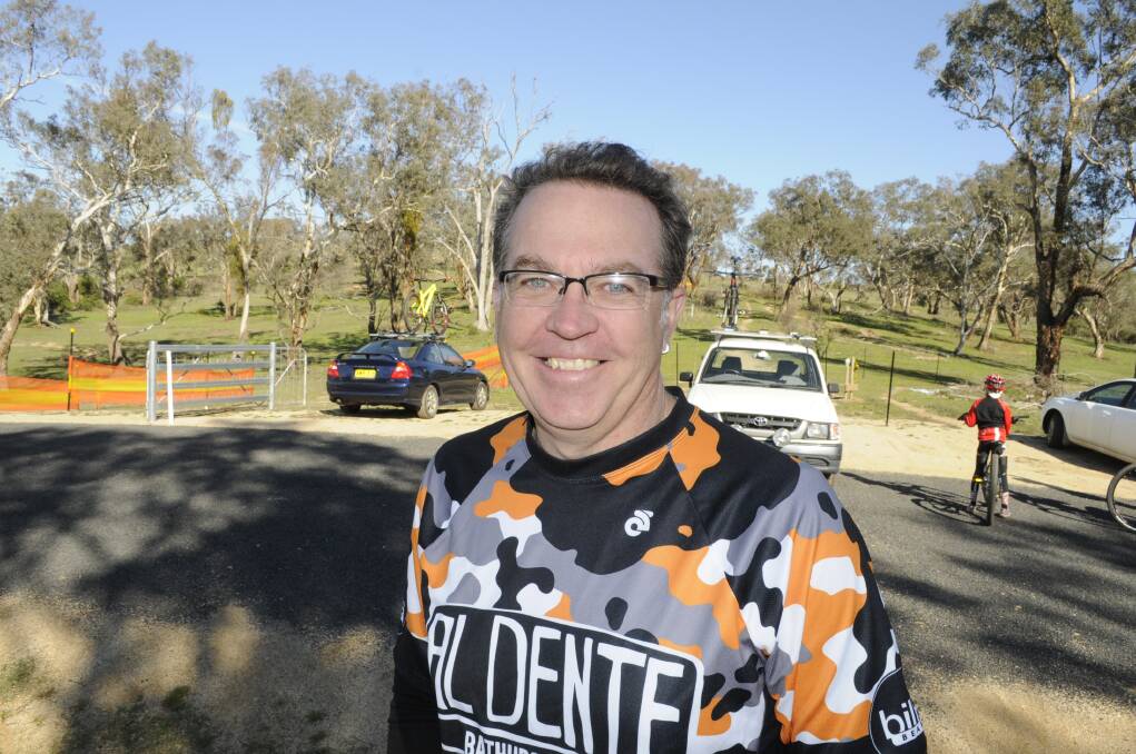 IT S ON: Bathurst Cycling Club president Phil Egan is excited to be hosting Bathurst s first major mountain biking event. Photo: CHRIS SEABROOK 	052415cmtbiks1