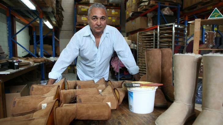 Not scared of a fight: Eddie Oygur of Australian Leather is fighting to use the word 'ugg.' Photo: James Alcock