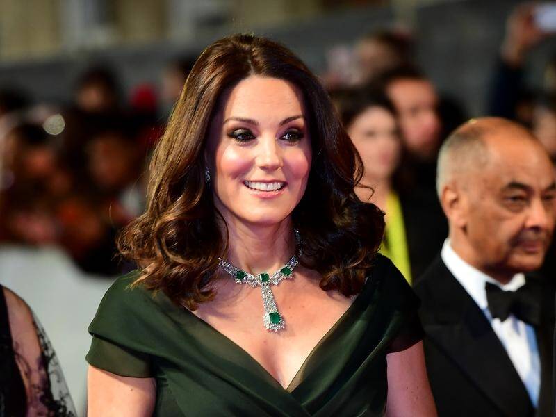 The Duchess of Cambridge has eschewed black, the colour of the MeToo campaign, at the BAFTAs.
