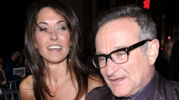 Robin Williams's widow Susan said her husband was "drowning in his symptoms".