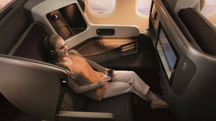 Singapore Airlines A350-900 business class. The carrier takes out top spot in the best-of competition.