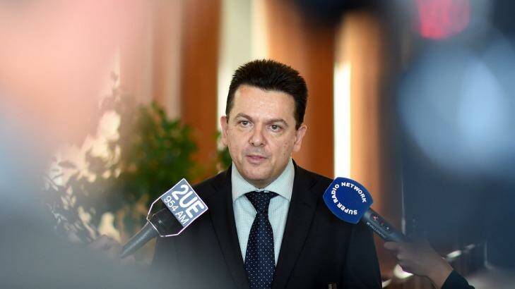 Nick Xenophon could be one of the most powerful people in the country if he performs as expected in the election. Photo: Lukas Coch