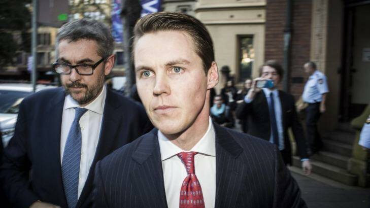 Oliver Curtis leaves St James Supreme Court after being found guilty of insider trading on Thursday. Photo: Dominic Lorrimer