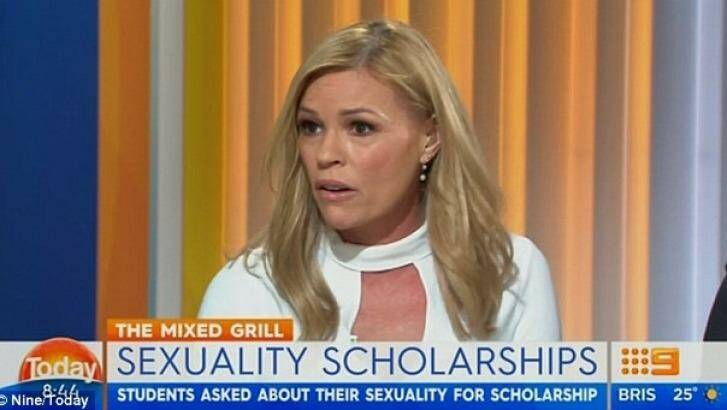 Sonia Kruger says it feels ''odd'' to single LGBTI students out and scholarships ''should be given on merit''.