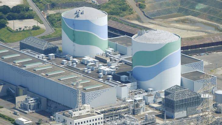 The No 1 reactor  is back on at Kyushu Electric Power's Sendai nuclear power station in Satsumasendai, Japan. Photo: Reuters/Kyodo