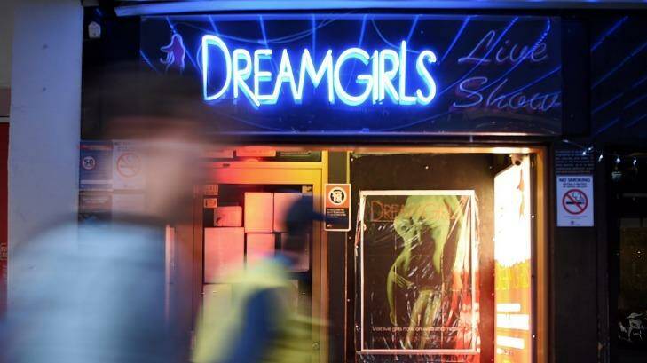 Now closed: DreamGirls on Darlinghurst Road in Kings Cross. Photo: Kate Geraghty