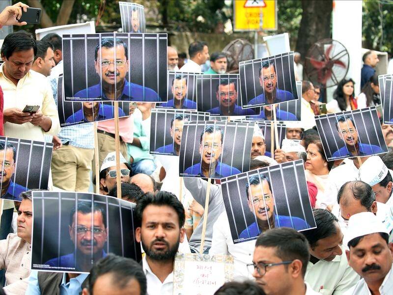 Arvind Kejriwal's arrest sparked protests and united a 27-party opposition alliance called INDIA. (EPA PHOTO)