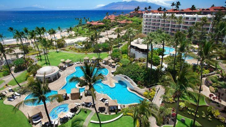 Fairmont Kea Lani has a private beach, adults-only pool and family pool with a waterslide.