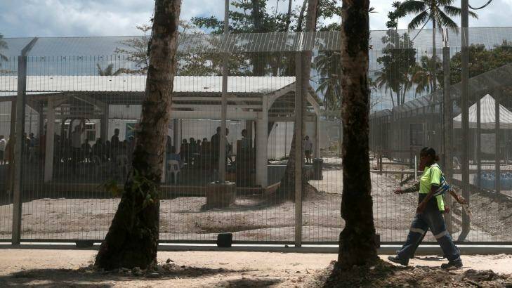 The offshore immigration detention centre on Manus Island.  Photo: Andrew Meares