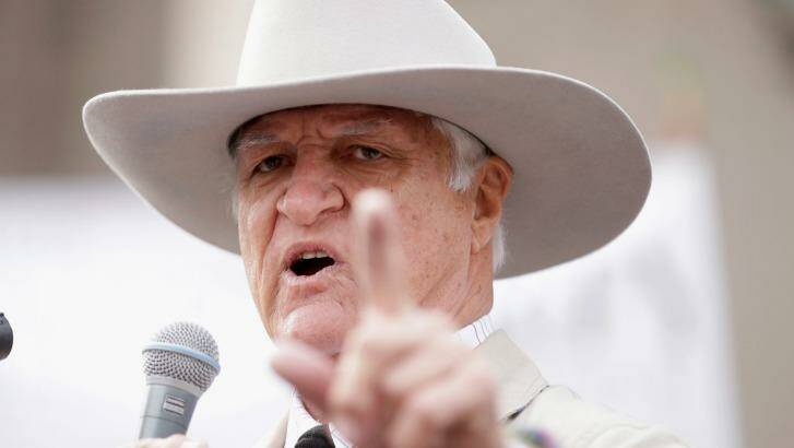 Bob Katter MP has threatened to begin "World War III" with Defence to ensure farmers can stay on their land.  Photo: Darrian Traynor