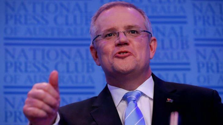 Treasurer Scott Morrison handed down his first budget in early May. Photo: Alex Ellinghausen