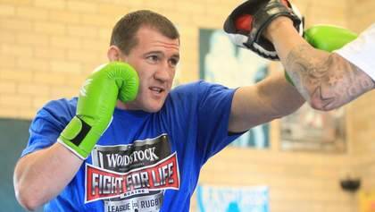 Fight: Sharks and NSW Origin captain Paul Gallen preparing  for his charity fight in New Zealand on weekend. Picture Chris Lane Photo: Chrisopher Lane CLA