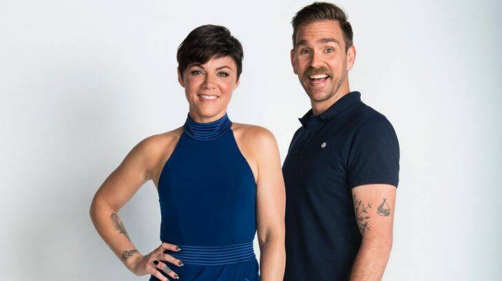 2Day FM breakfast hosts Em Rusciano and Harley Breen