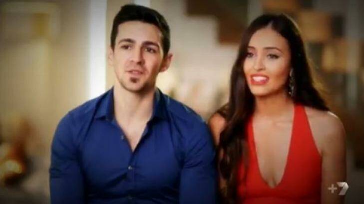 Gianni and Zana - a 'supermodel couple' as one My Kitchen Rules competitor put it - are two married lawyers from Melbourne. Photo: Network Seven