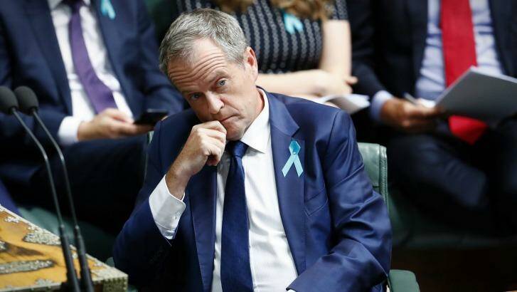 Opposition Leader Bill Shorten, pictured in question time on Wednesday, says Mr Turnbull has "seriously out of touch policies".  Photo: Alex Ellinghausen