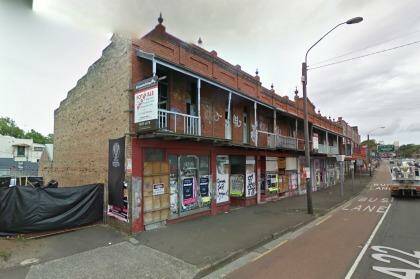 Gone: The heritage-listed Edwardian facade that was by the Annandale Hotel.  Photo: Google Maps