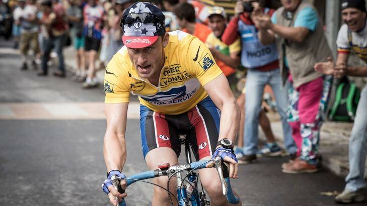 Ben Foster as Lance Armstrong in The Program.