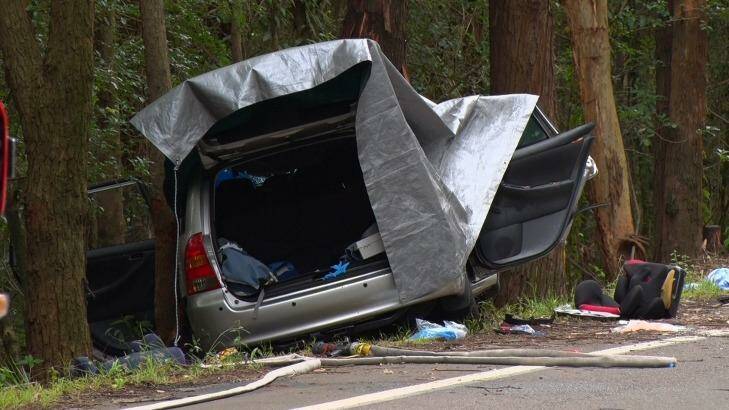 Three people have died and a child has been taken to hospital in a critical condition, following an accident on the Central Coast. Photo: Justin Wilson