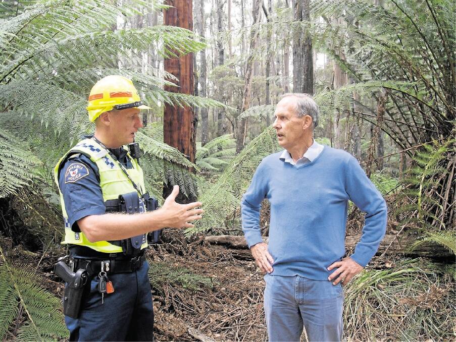 Bob Brown was arrested at Lapoinya in the state's North-West last week.