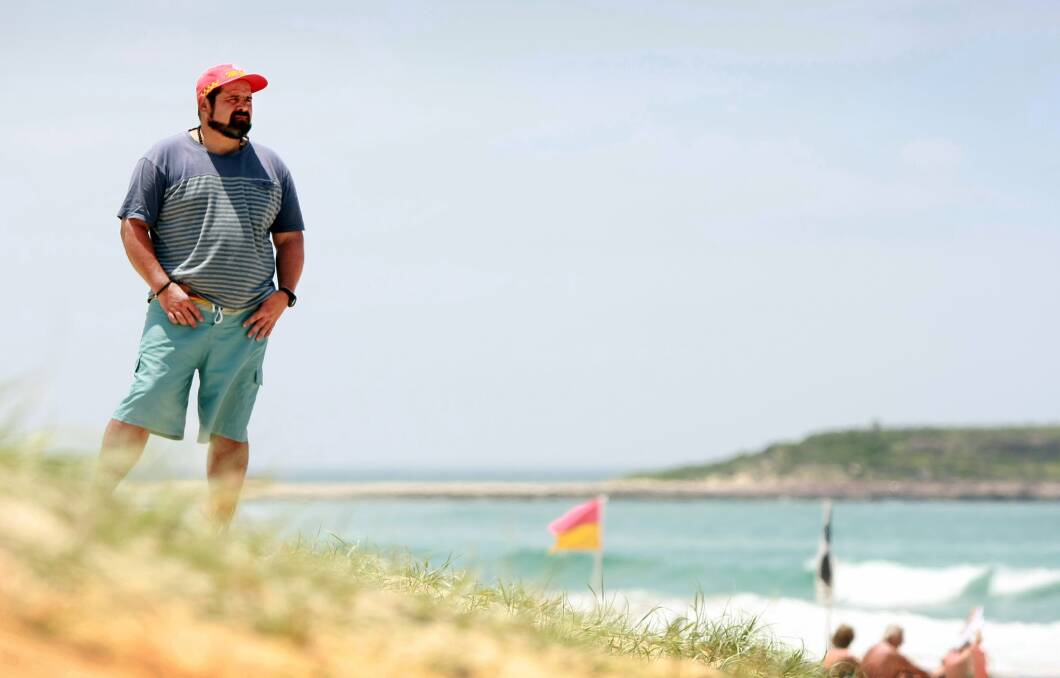 Warilla-Barrack Point life guard Thierry Pelaez  rescued a man from drowning on Thursday. Picture: SYLVIA LIBER