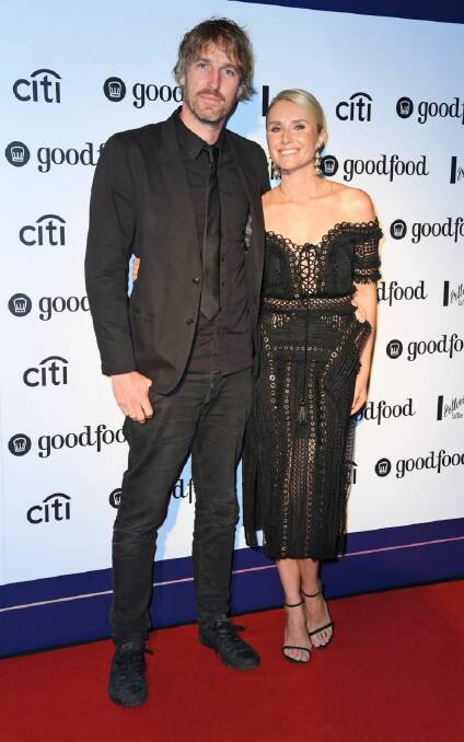 Darren Robertson & Magdalena Roze
Good Food Guide Awards 2018 at The Star Event Centre, Pyrmont - Monday 16th October, 2017
Photographer: Belinda Rolland ???? 2017 Good Food Guide Awards Socials for The Goss. Image shows . 16th October 2017. Photo: Bellinda Rolland