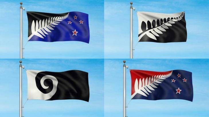 New Zealanders will rank the four options at a referendum in November. The winner will be pitted against the current flag at a vote next year. Photo: NZ Government