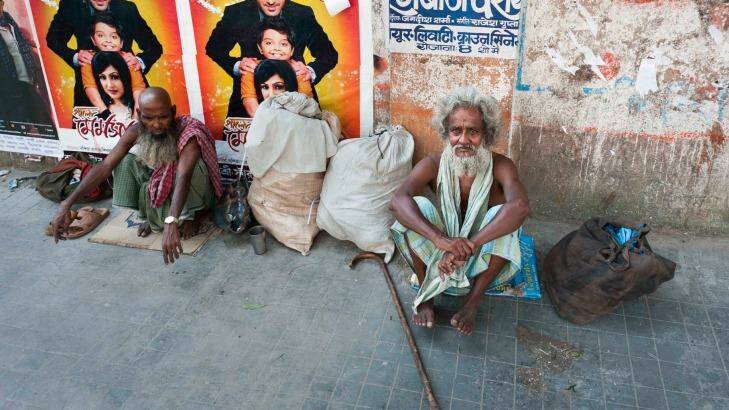 Two homeless men beg for alms in the Chowringhee suburb of Kolkata. Photo: iStock