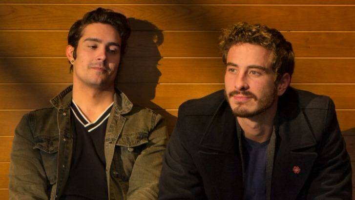 Immediate connection: Craig Stott and Ryan Corr  star in <i>Holding The Man</i>. Photo: Simon Schluter