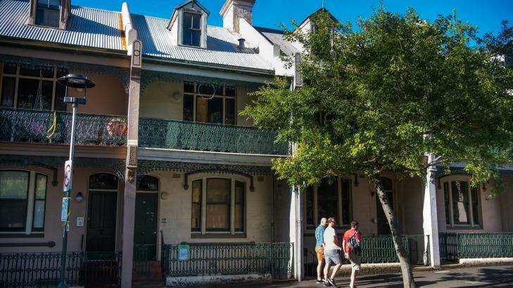 The property had been identified as the most intact of a small row of terrace houses at Miller's Point, prior to the damage done by Mr Adams. Photo: Wolter Peeters
