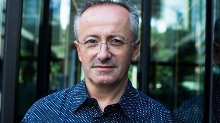 NEws/AGE. Andrew Denton has a new podcast called Better Off Dead. Photo by Edwina Pickles. Taken on 18th Feb 2015.
