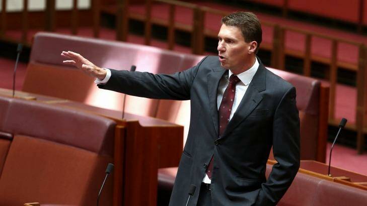 Senator Cory Bernardi is the first government MP to publicly concede that Mr Turnbull may need to consider his position in cabinet.  Photo: Alex Ellinghausen