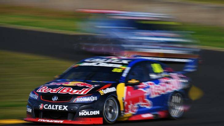 Whincup on his way to victory at Sydney Motorsport Park. Photo: Daniel Kalisz