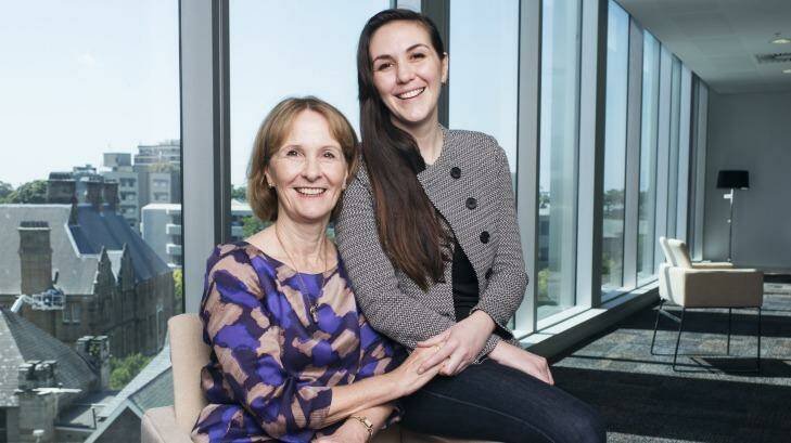 Gail and Juliette O'Brien photographed at the Chris O'Brien Lifehouse.  Photo: James Brickwood