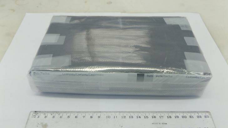 The cocaine was allegedly concealed within parcels carrying machinery. Photo: NSW Police