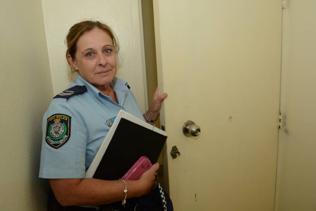 LOCK IT OR LOSE IT: Senior Constable Sue Rose is pleading with people to ensure their homes are secure after a spate of break-ins where thieves have literally walked in the front door.	 022615psue
