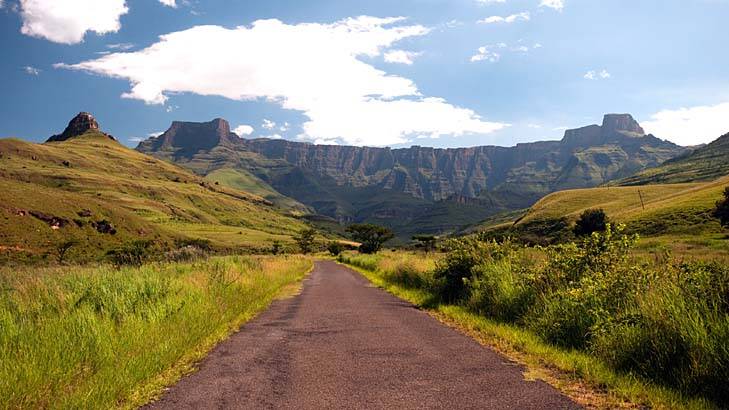 Happy trails: The Amphitheatre, Drakensberg Mountains, South Africa. Photo:  iStock