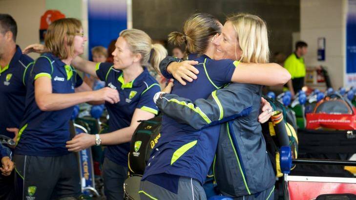 Setting the platform: Southern Stars coach Cathryn Fitzpatrick, right, says the players are well looked after but they are expected to perform. Photo: The Age