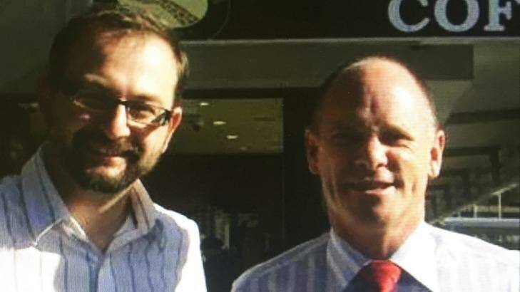 Sean Black, pictured with former Liberal National Party leader Campbell Newman, has been a controversial figure in previous roles. Photo: Facebook