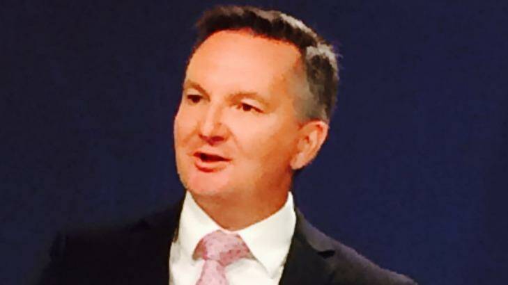 Federal shadow treasurer Chris Bowen said Australia's biggest city, where the average house price is more than $1.1 million, had an "affordability crisis" at a joint press conference with Luke Foley in Sydney.  Photo: Deborah Snow