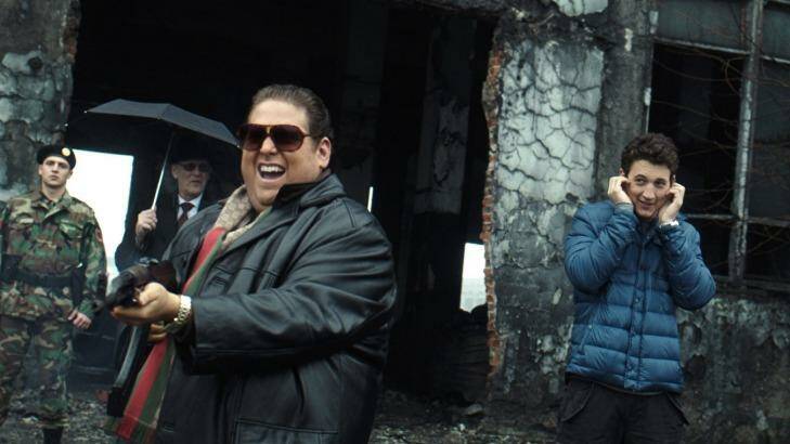 Jonah Hill as Efraim (left) and Miles Tiller as David in comedic drama War Dogs.  Photo: Warner Bros Pictures