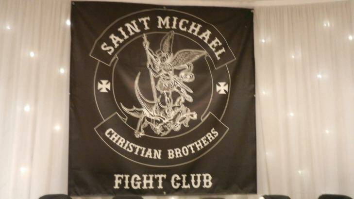 The Saint Michael Christian Brothers Fight Club banner. Photo: Facebook