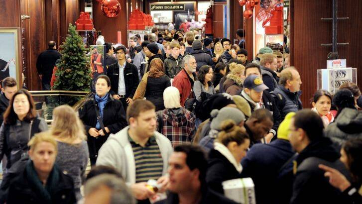Stores like Macy's in New York brace for large crowds on Black Friday.   Photo: Peter Foley 