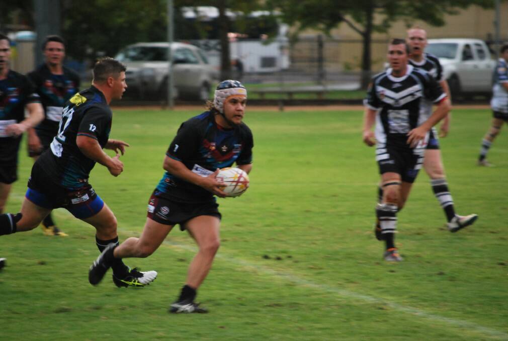 OFF THE PACE: Panthers half Joey Bugg was the only member of his team to cross the stripe against Cowra on Saturday as they suffered their second straight loss to open the Group 10 premier league season. 	041915bugg